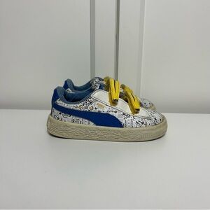 Puma basket minions banana yellow blue strap